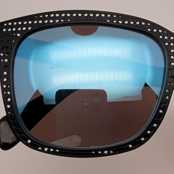 Marc by Marc Jacobs MMJ436/S Black Frame Blue Mirror Lens Sunglasses w/ Case